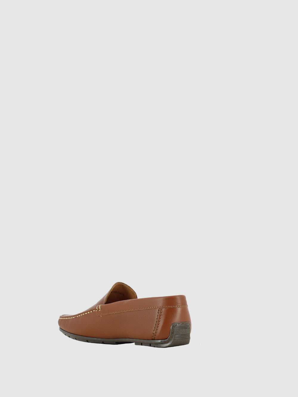 Sapatos com Ponta Redonda em Cognac