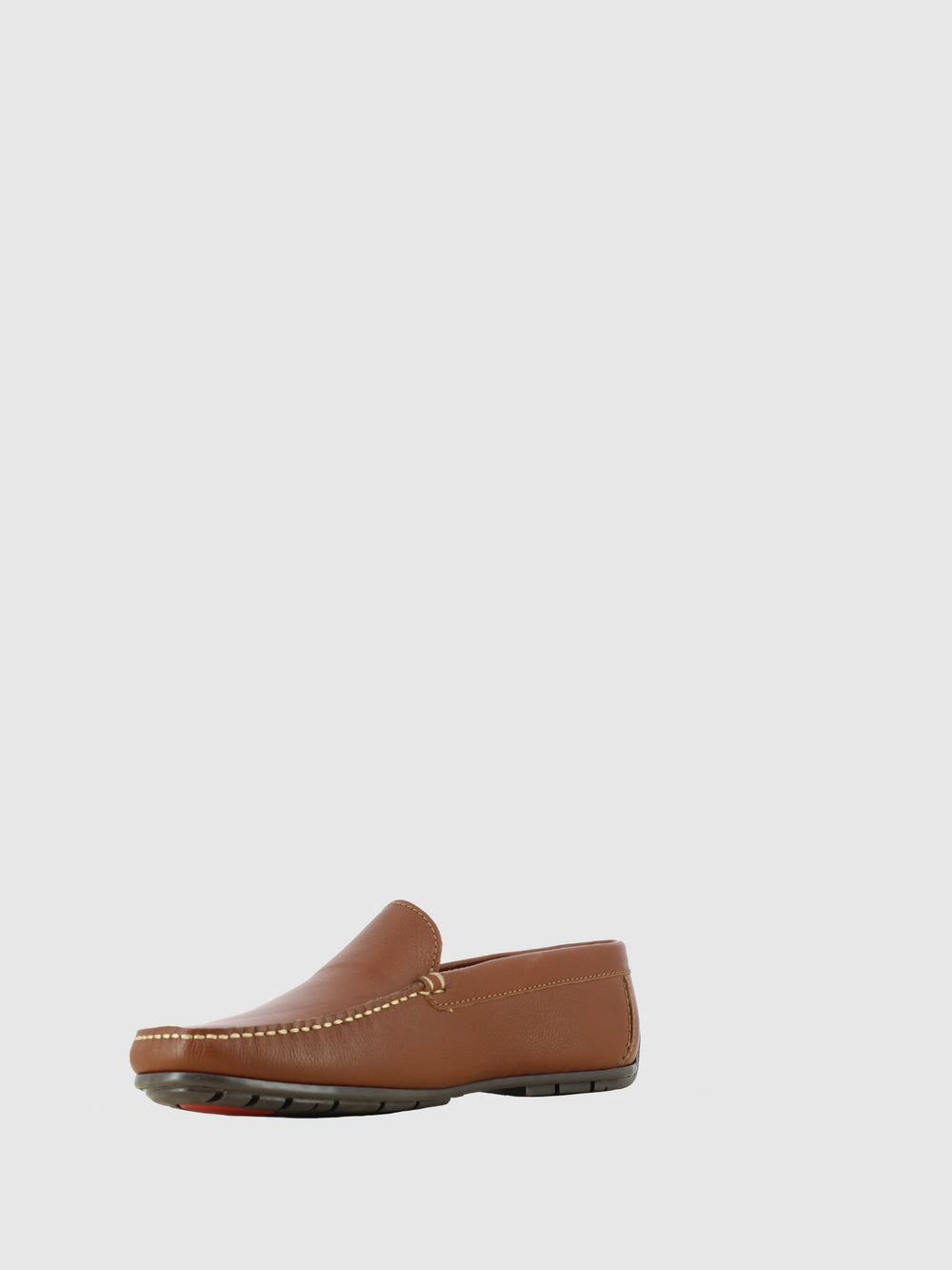 Sapatos com Ponta Redonda em Cognac