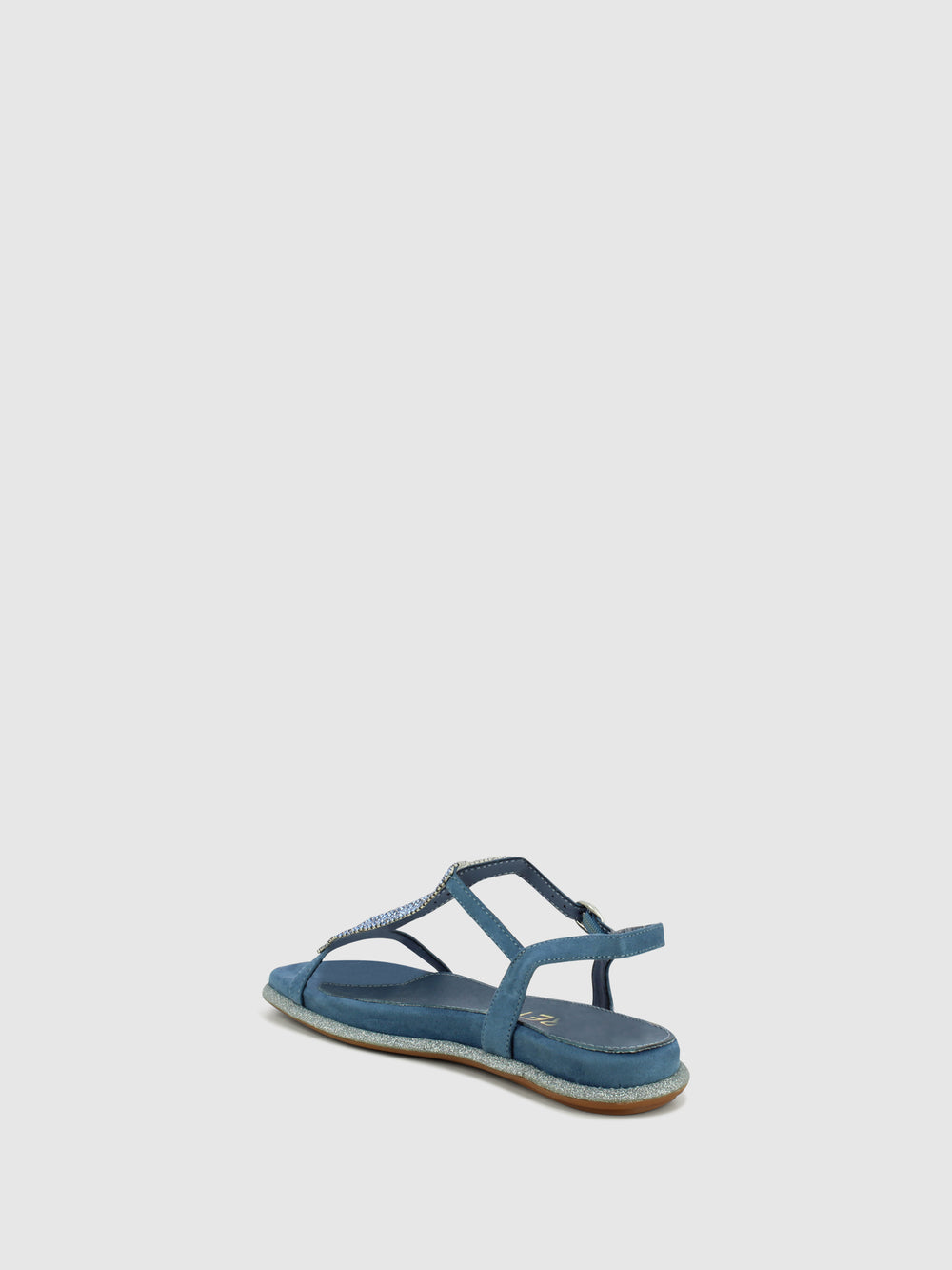 Sandálias com Fivela em Azul
