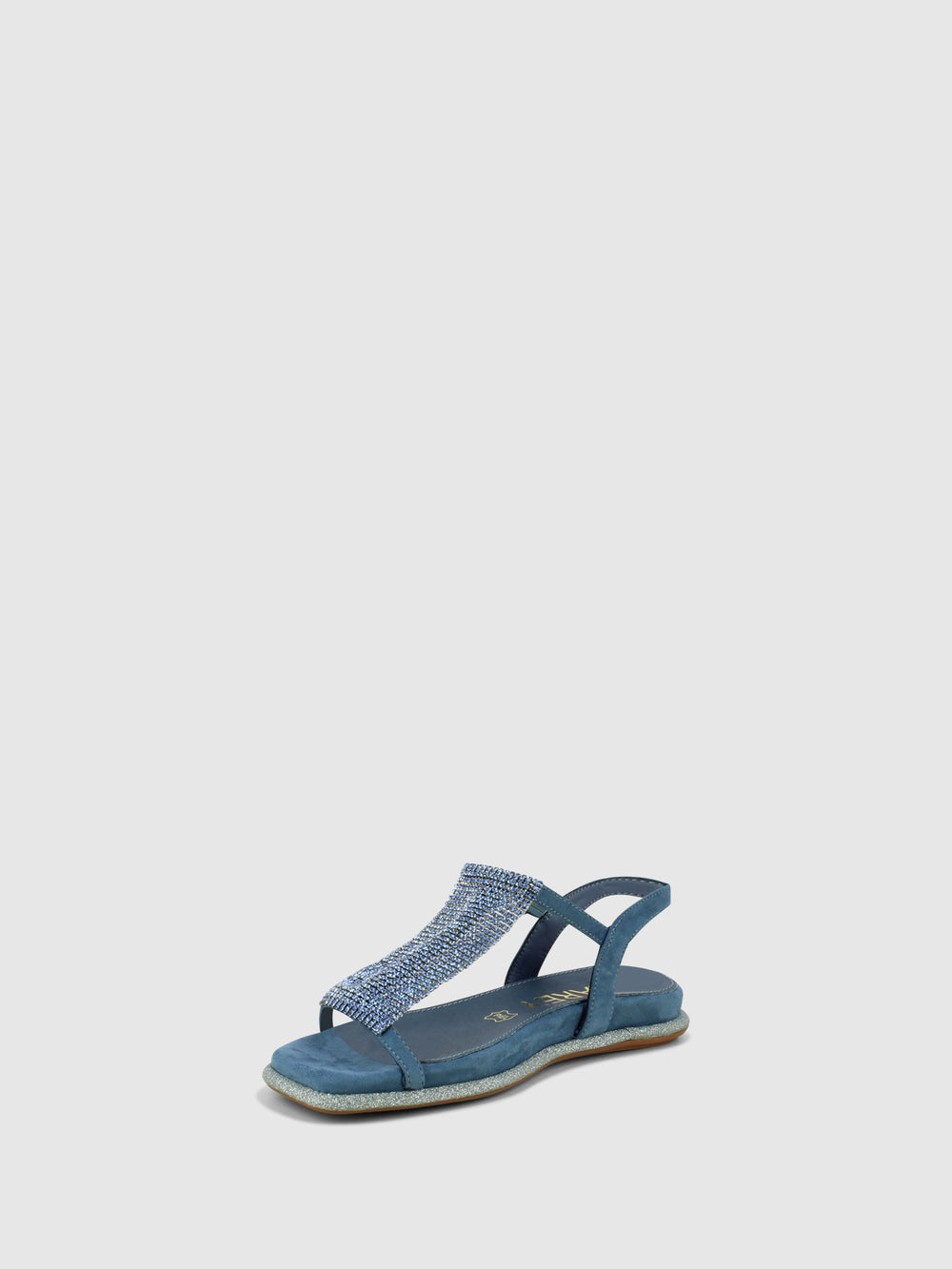 Sandálias com Fivela em Azul