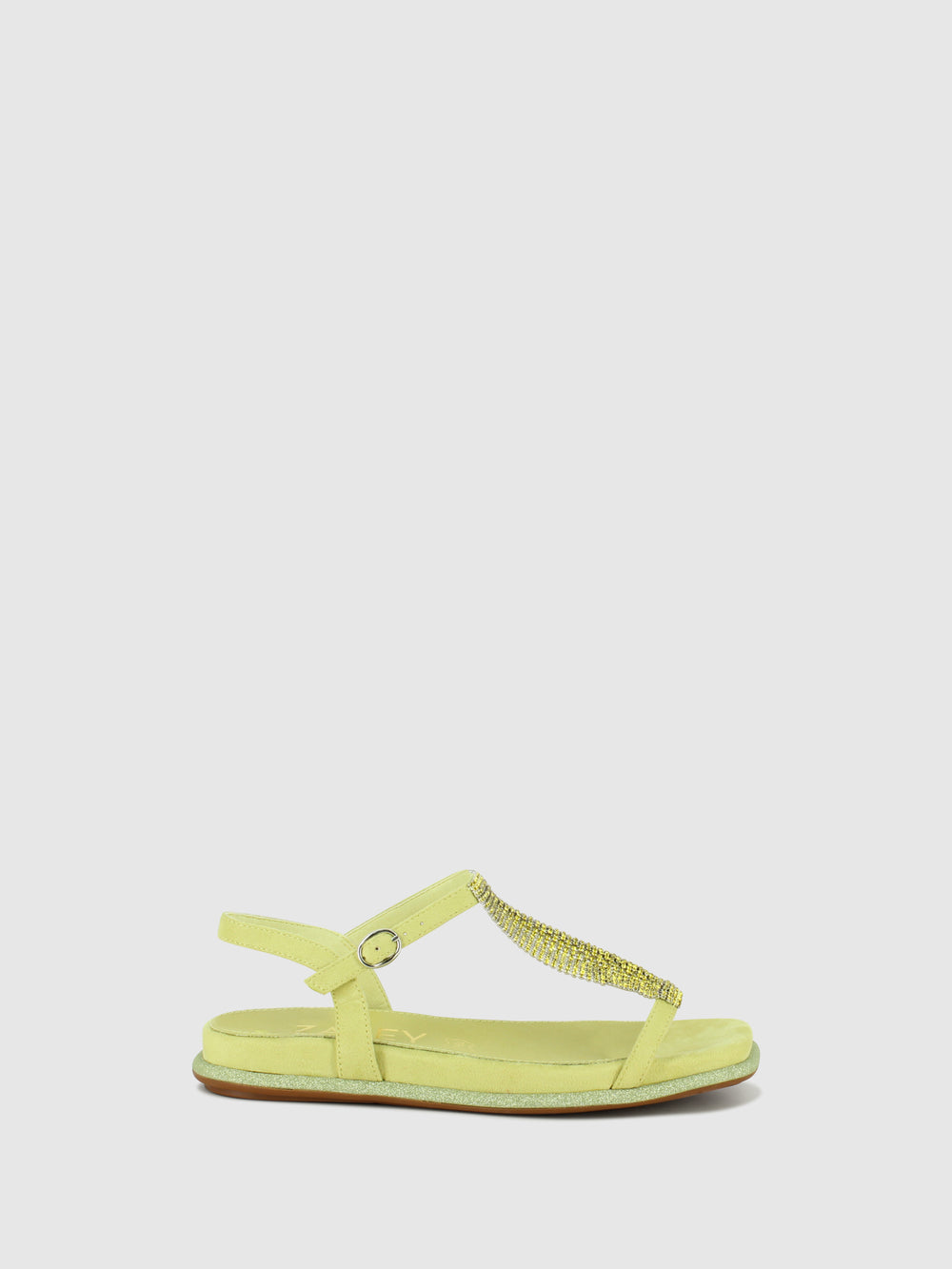 Sandálias com Fivela em Verde