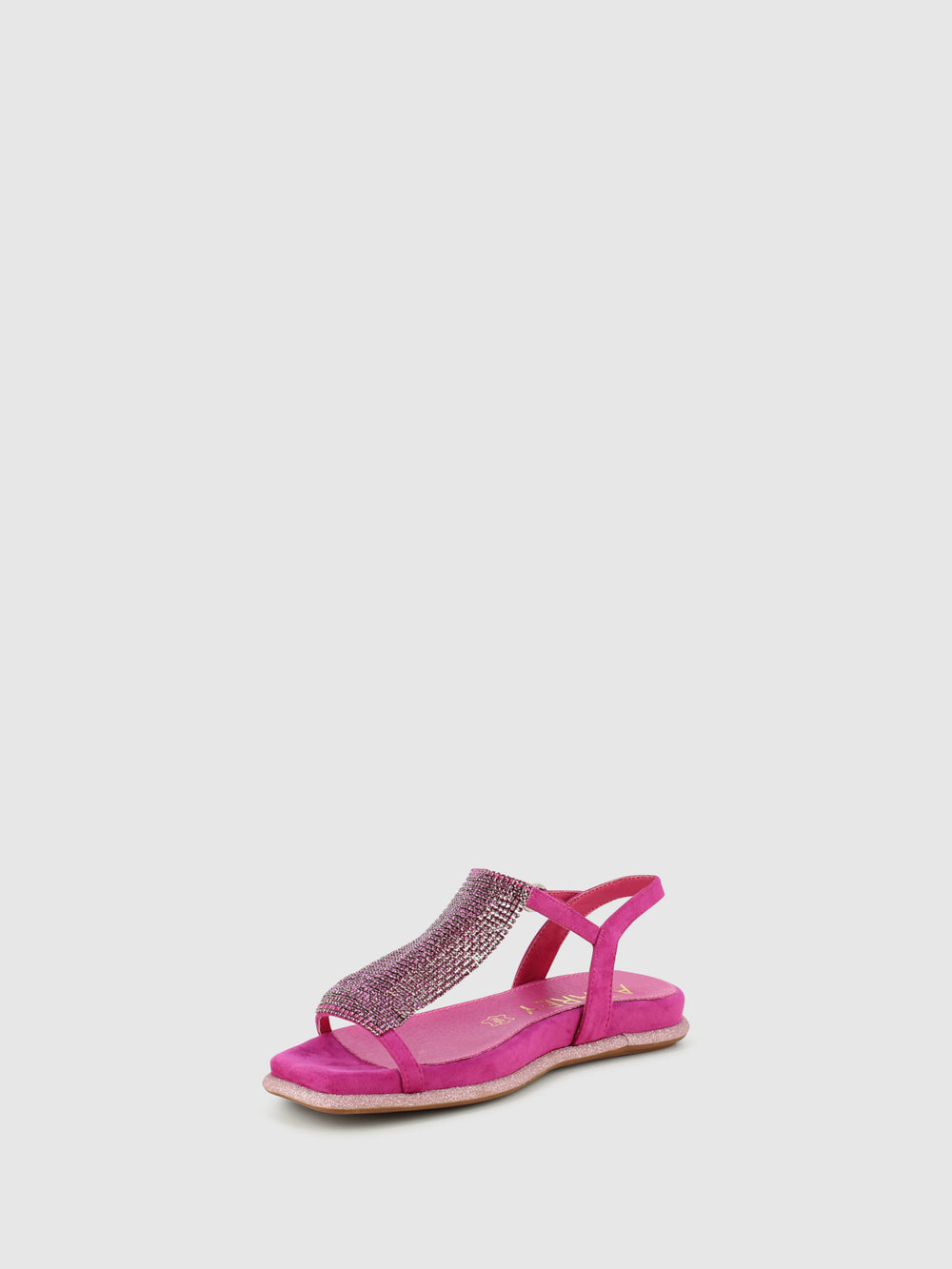 Sandálias com Fivela em Coral