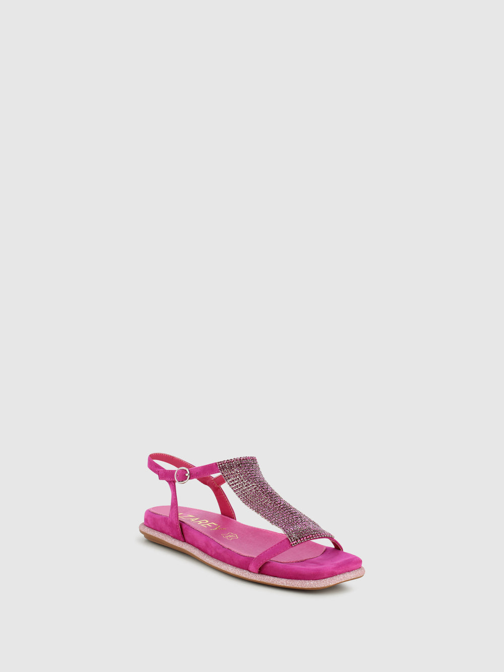 Sandálias com Fivela em Coral