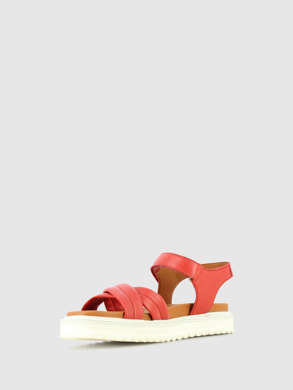 Sandálias com Tira no Tornozelo em Vermelho