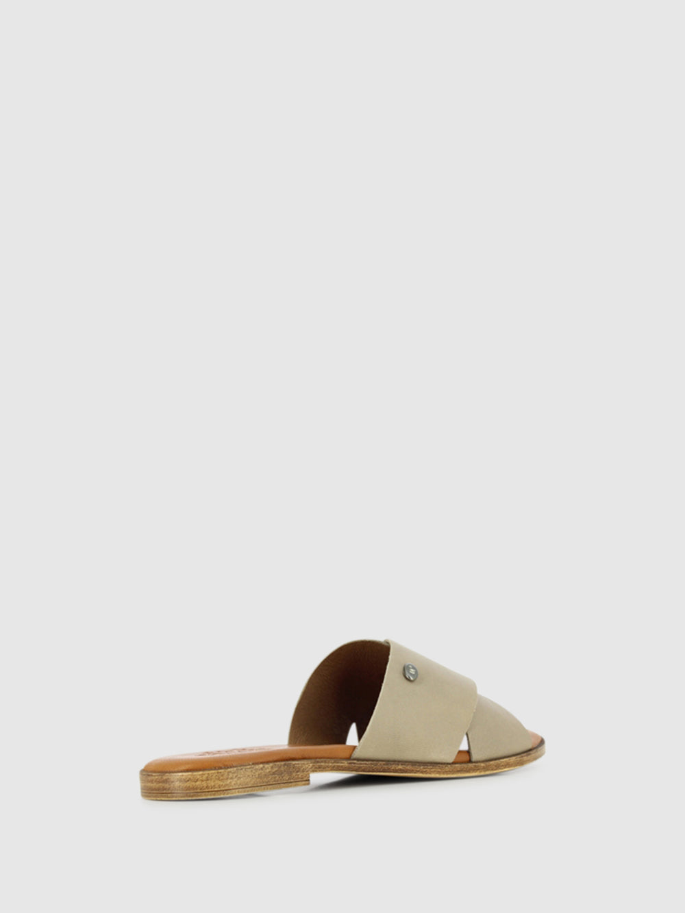 Sandálias Slip-on em Taupe