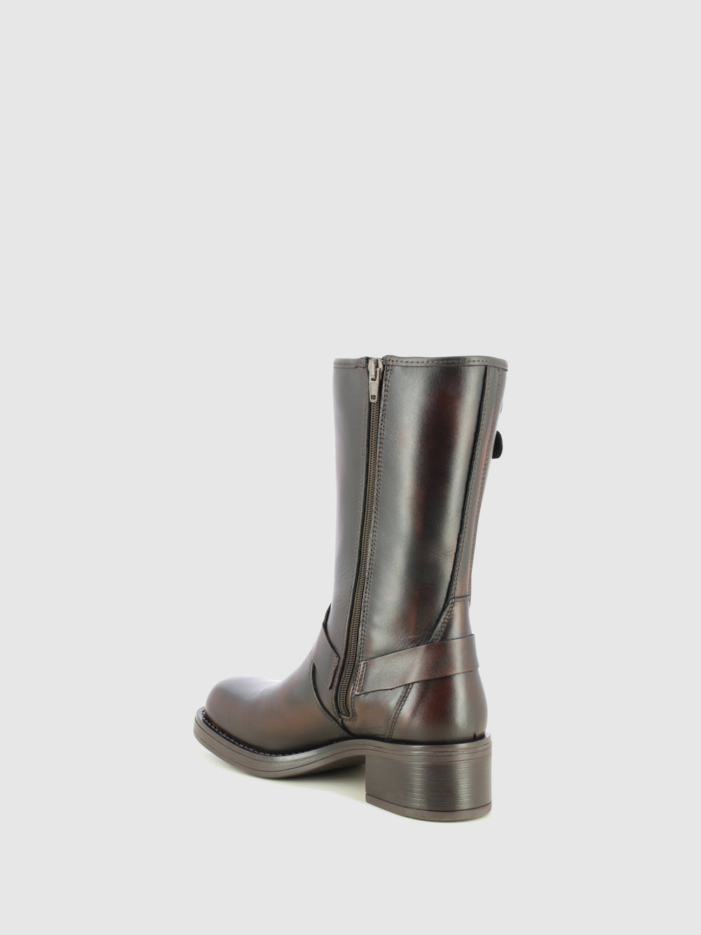 Botas Biker em Castanho
