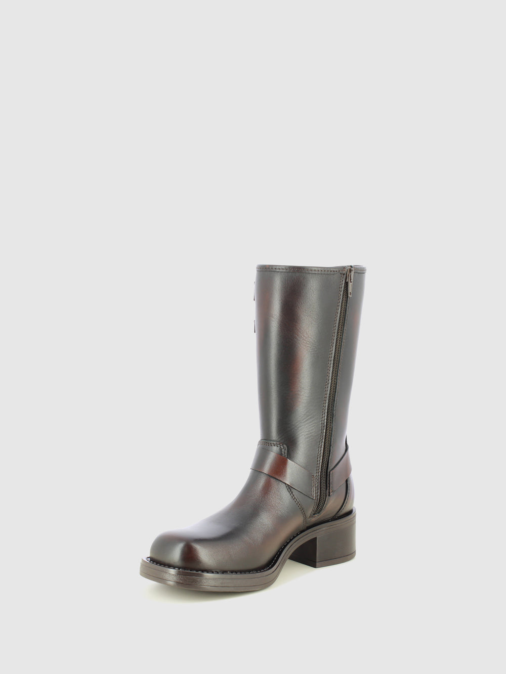 Botas Biker em Castanho
