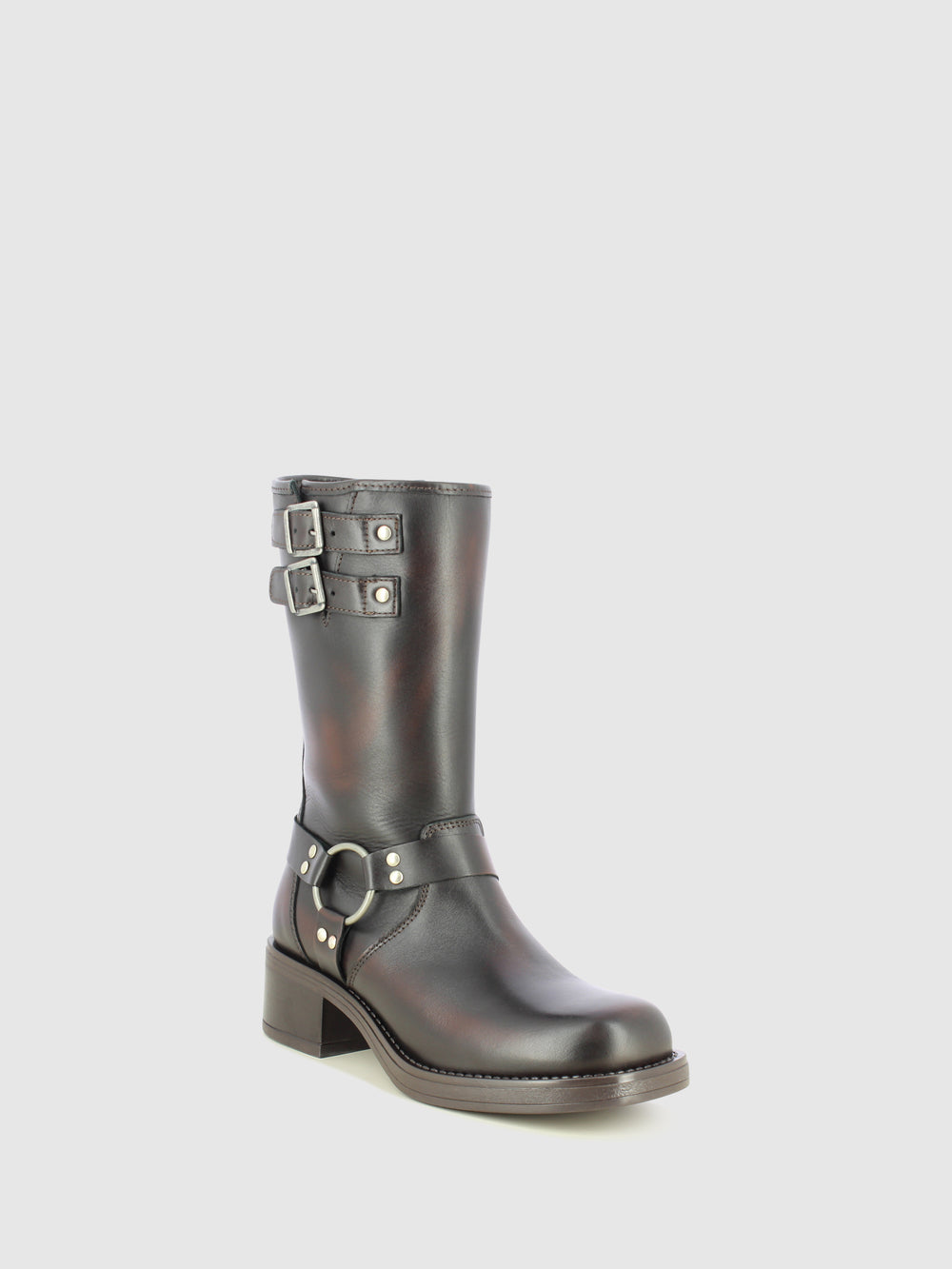 Botas Biker em Castanho