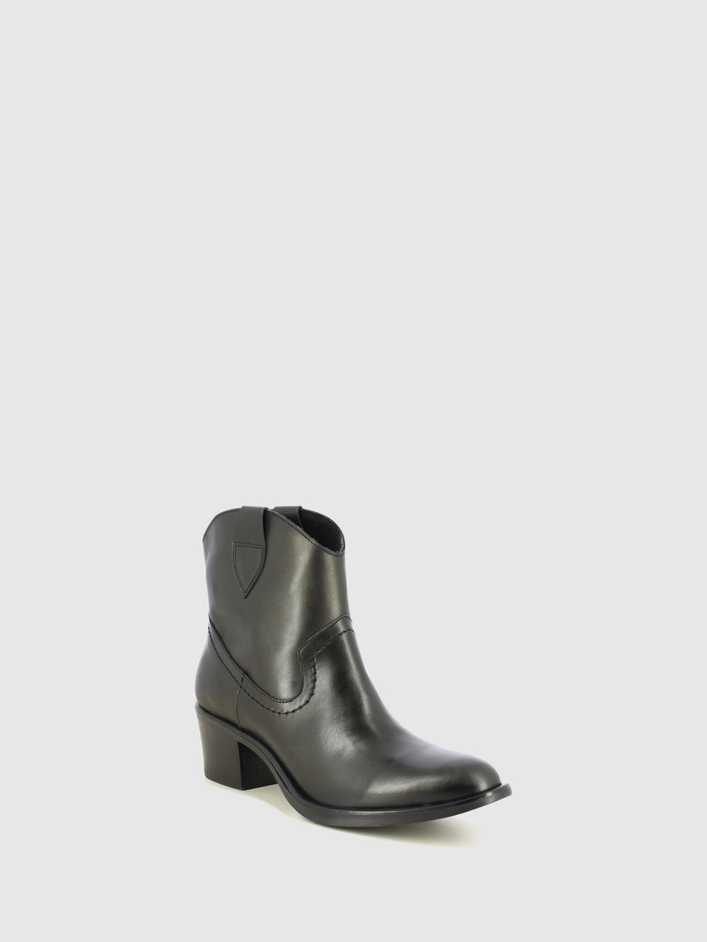 Botins Texanas em Pele Preta
