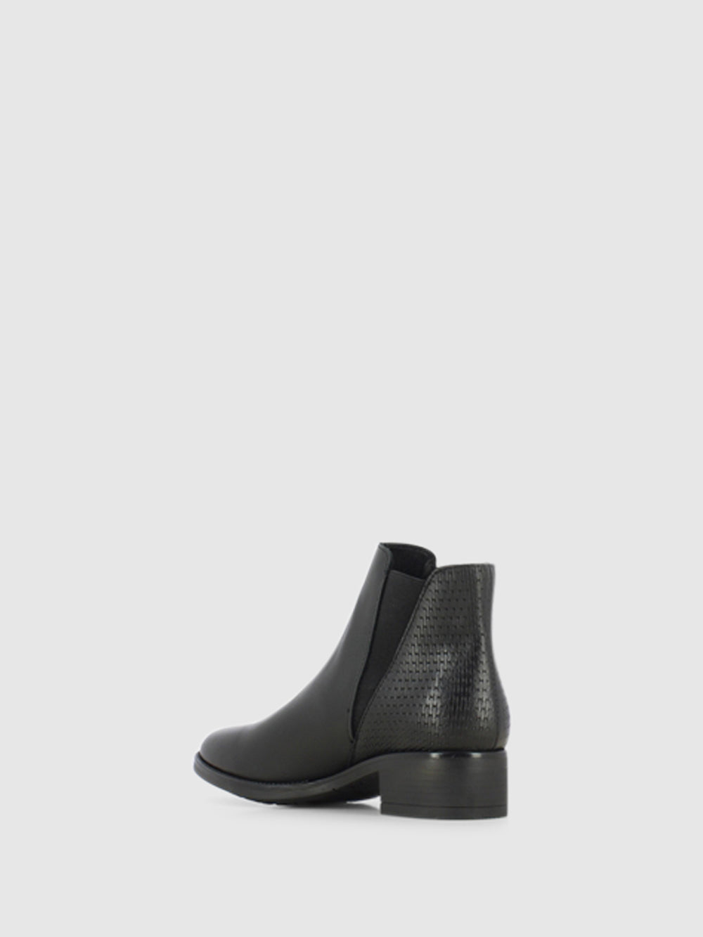 Botins Chelsea em Pele Preta