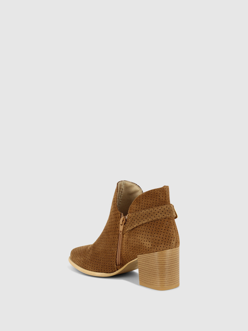 Botins com Fecho em Camel