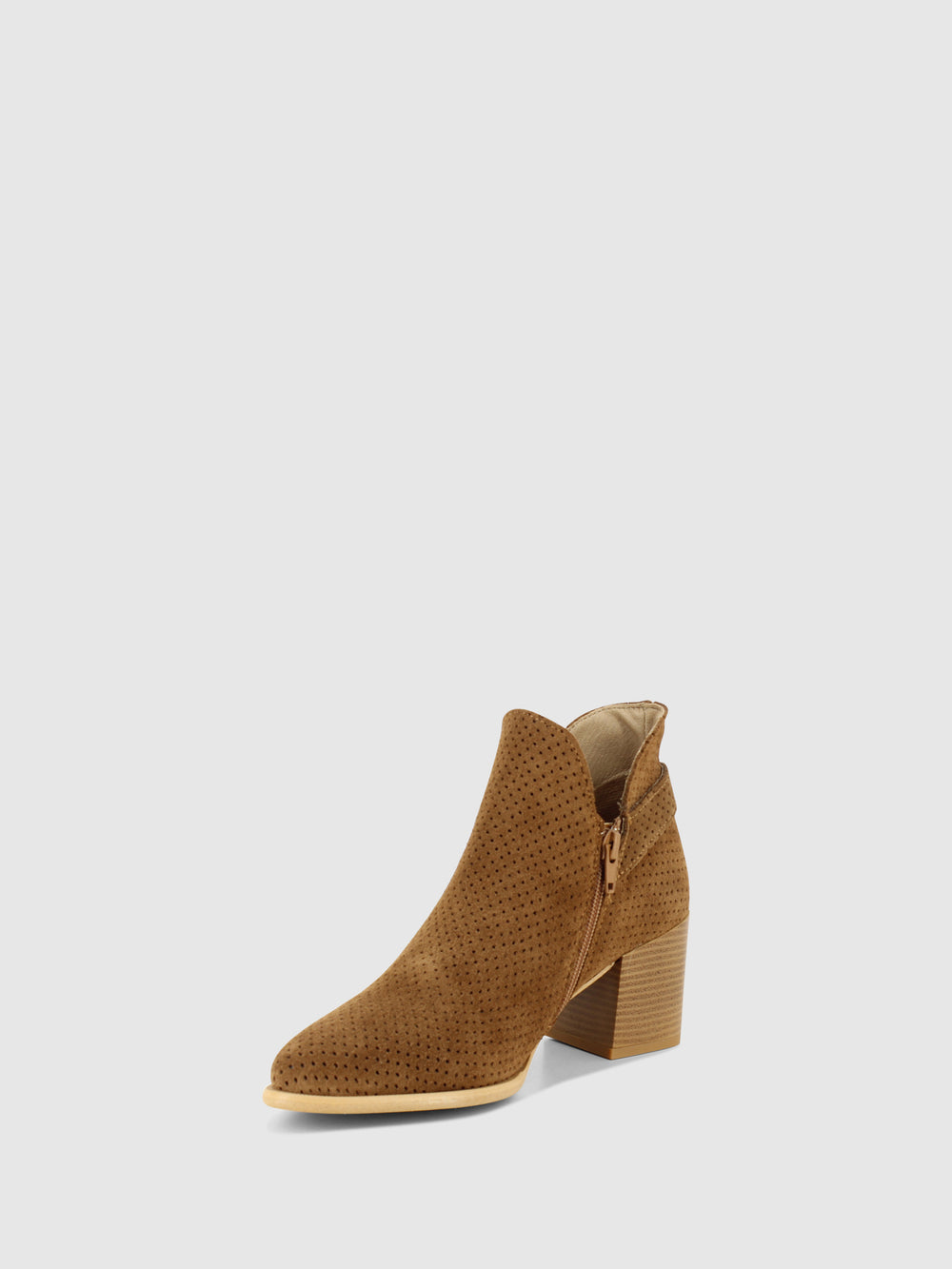 Botins com Fecho em Camel