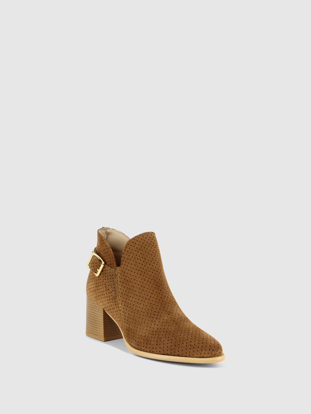 Botins com Fecho em Camel