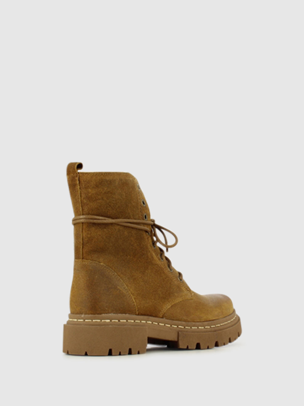 Botins com Fecho em Camurça Camel