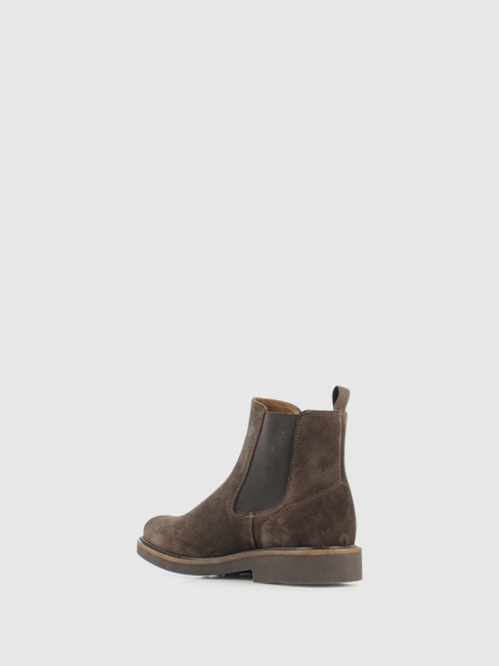 Botins Chelsea em Camurça Castanha