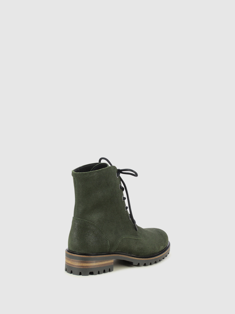 Botins com Atacadores em Camurça Verde
