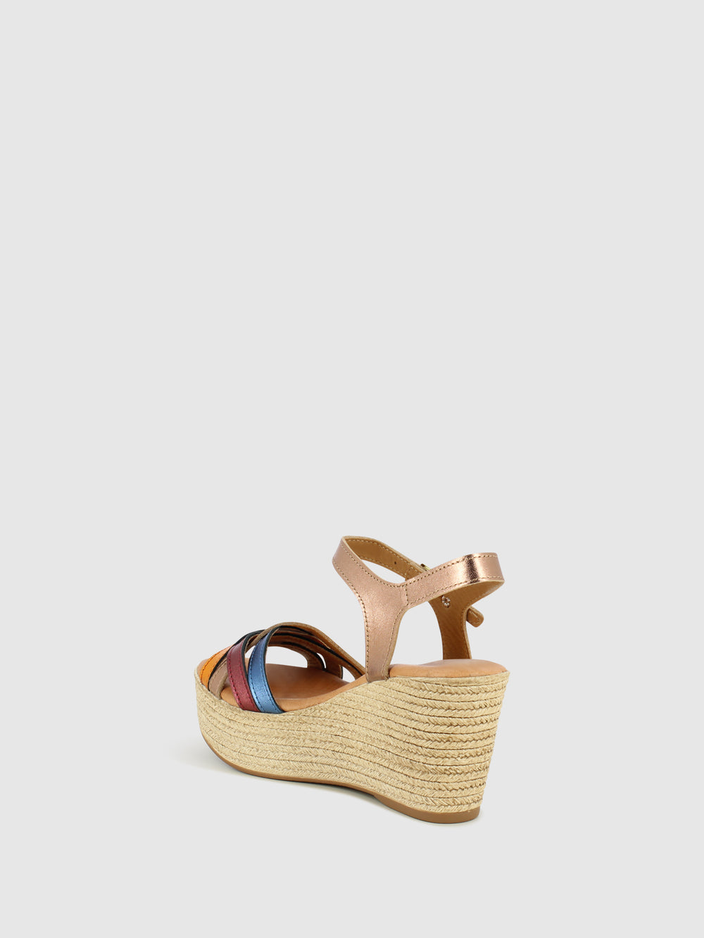 Sandálias de Cunha em Rosa