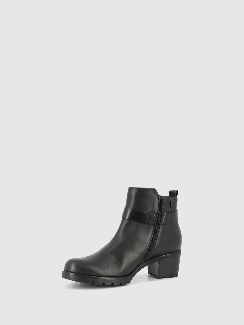 Black Zip Up Ankle Boots