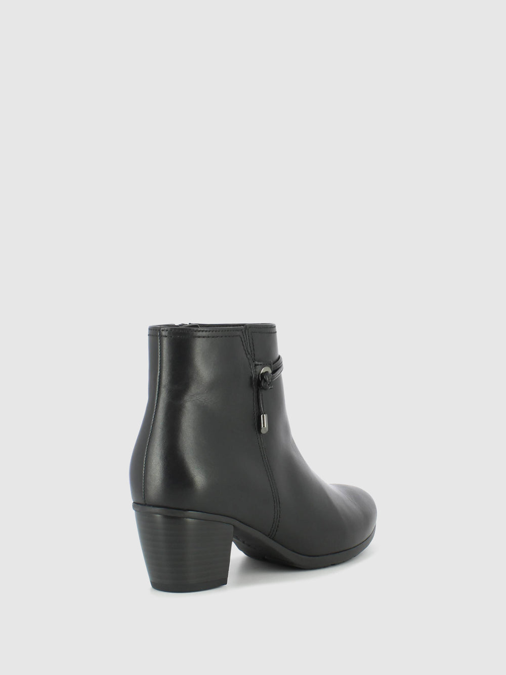 Black Zip Up Ankle Boots