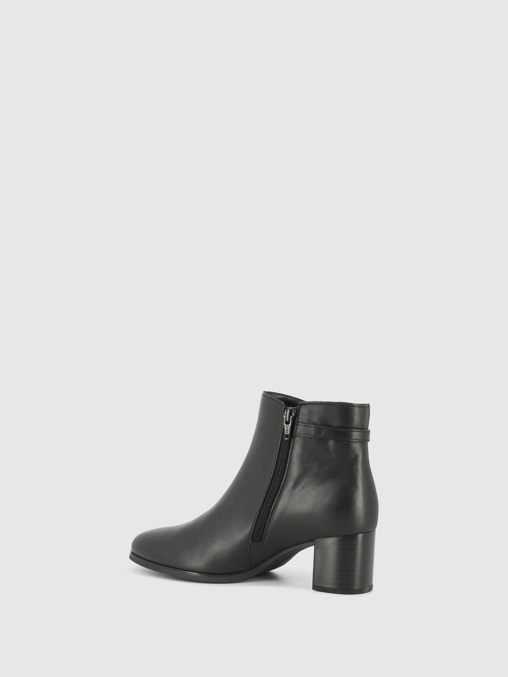 Black Zip Up Ankle Boots