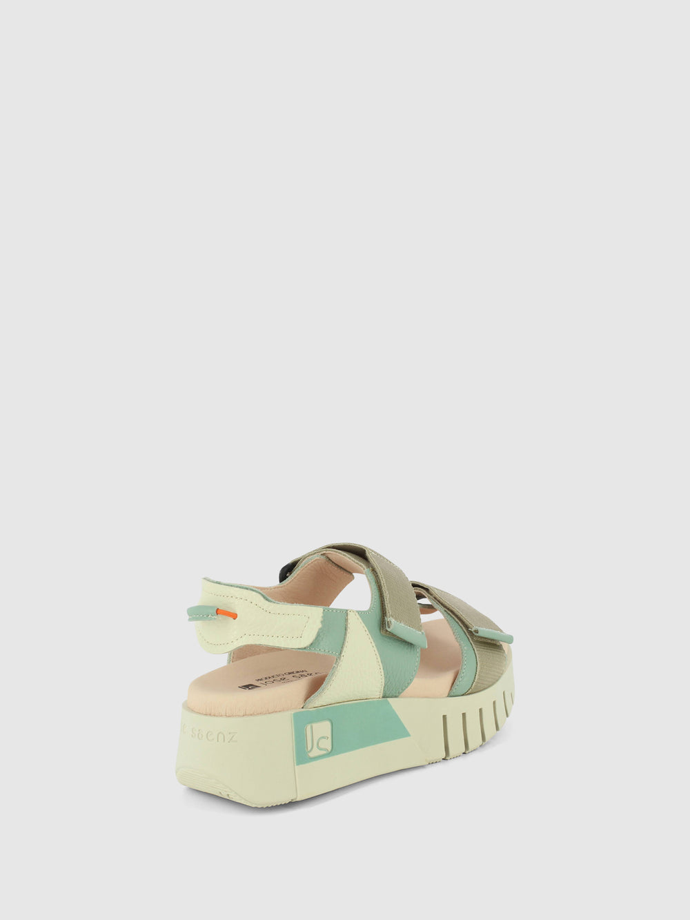 Sandálias com Velcro em Azul Aquamarine