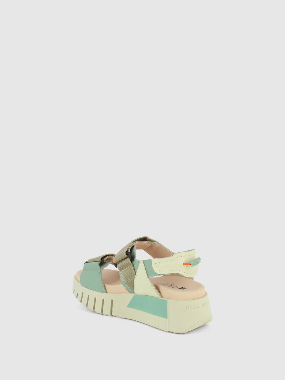 Sandálias com Velcro em Azul Aquamarine