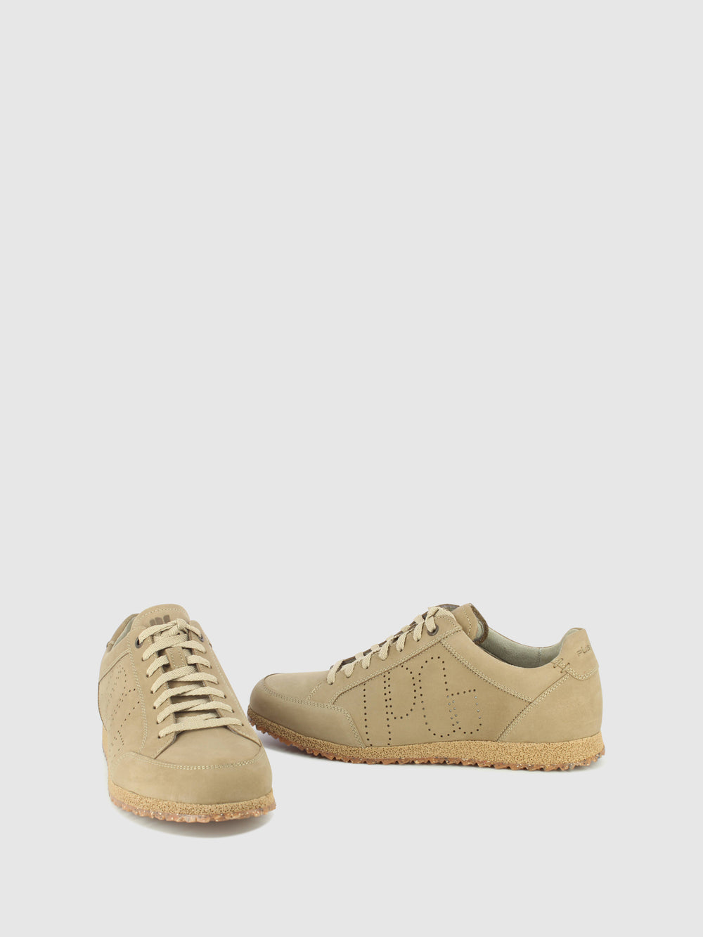 Sapatos com Atacadores em Taupe