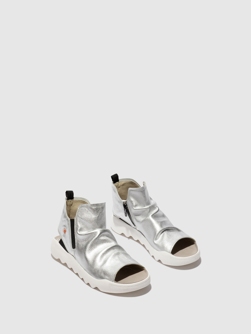 Sandálias Abertas em Prateado