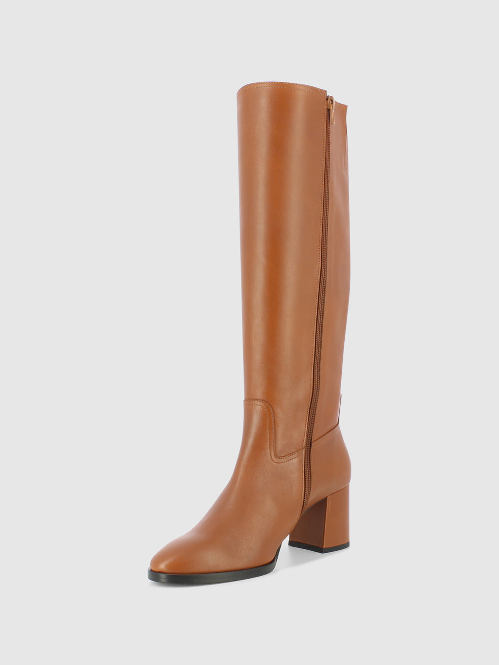 Botas com Fecho em Cognac