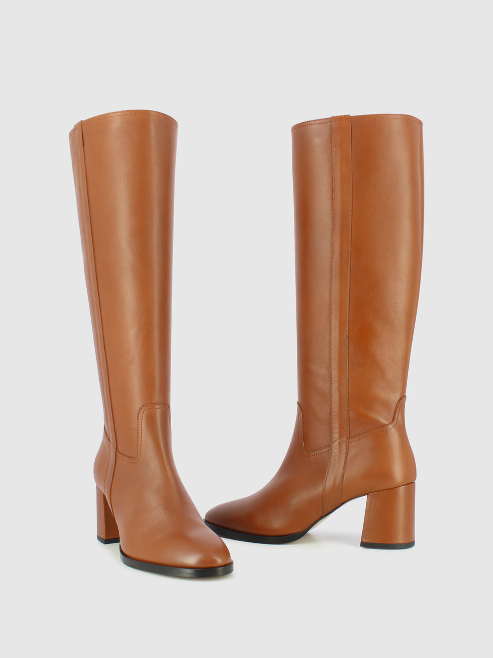 Botas com Fecho em Cognac