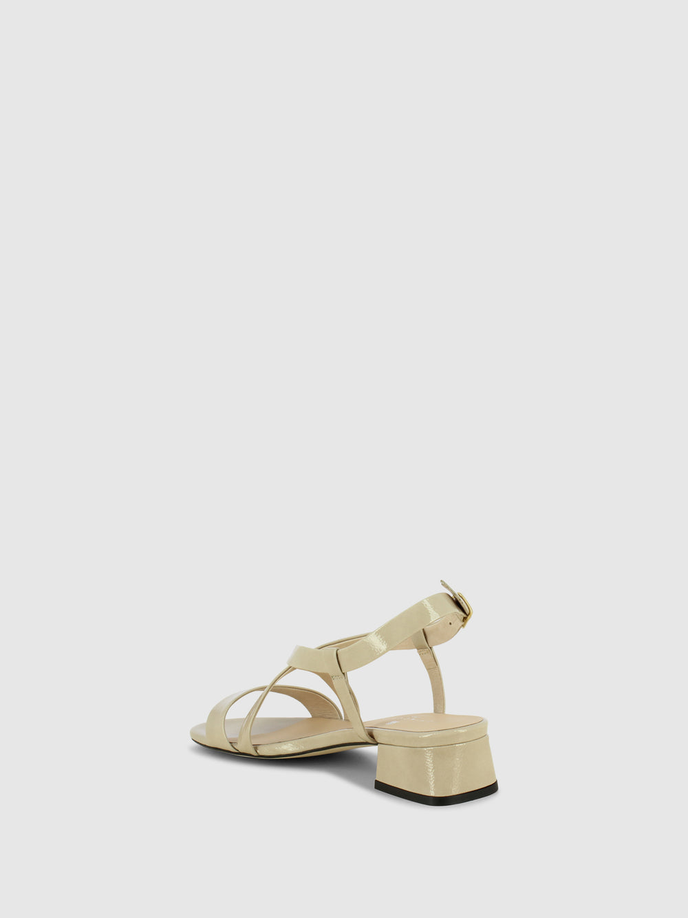 Sandálias com Fivela em Bege