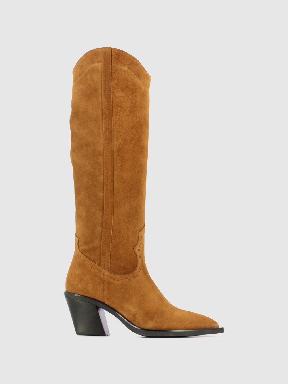 Botas com Fecho em Cognac