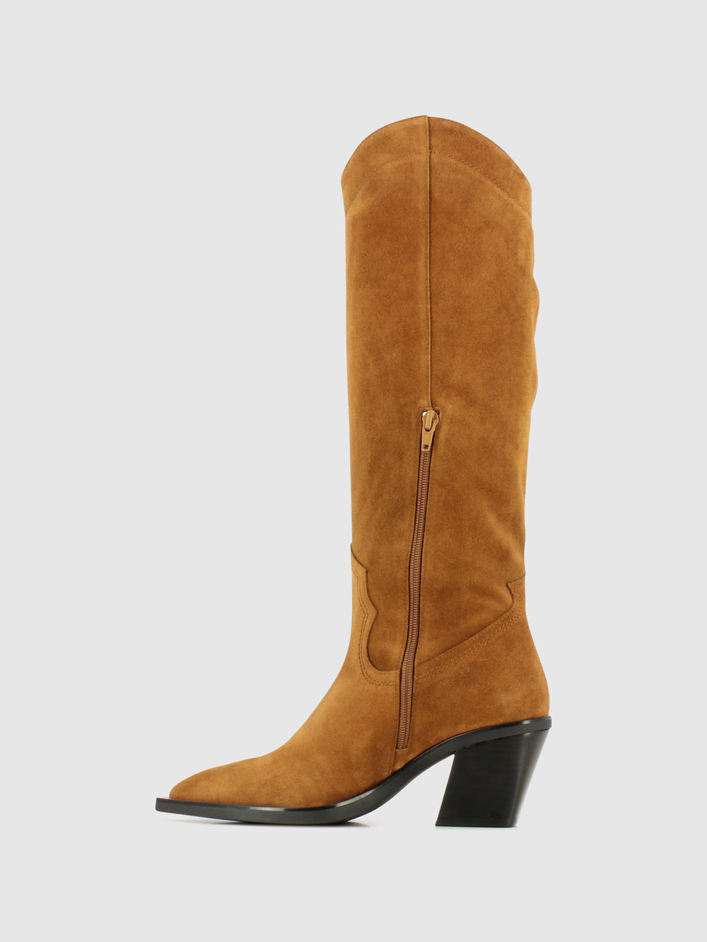 Botas com Fecho em Cognac