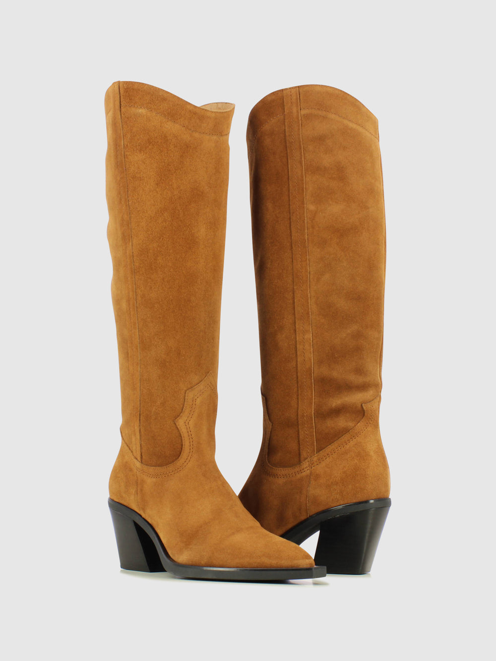 Botas com Fecho em Cognac
