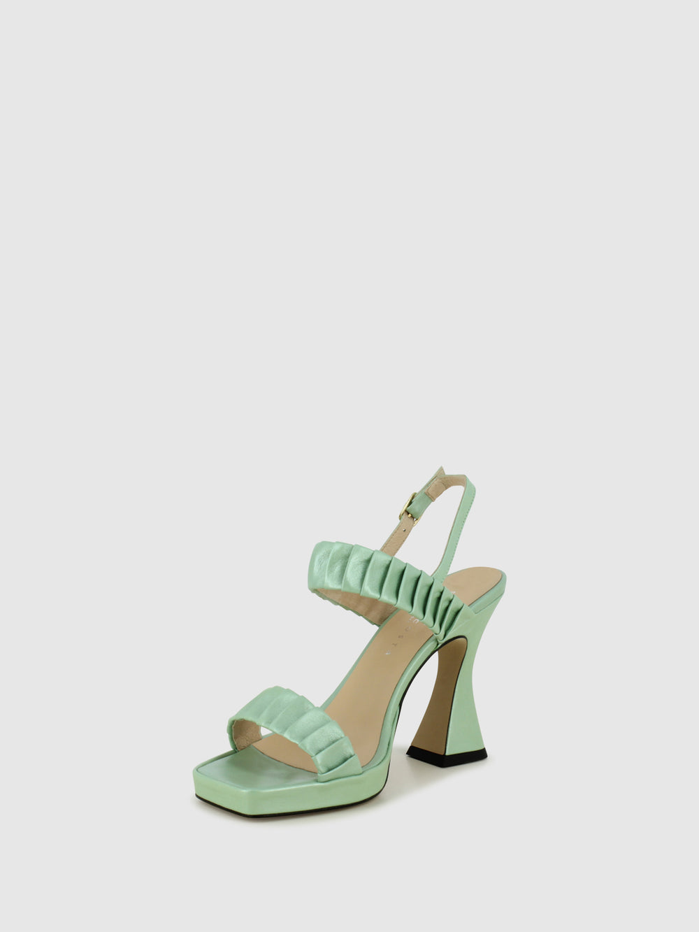 Sandálias com Fivela em Verde