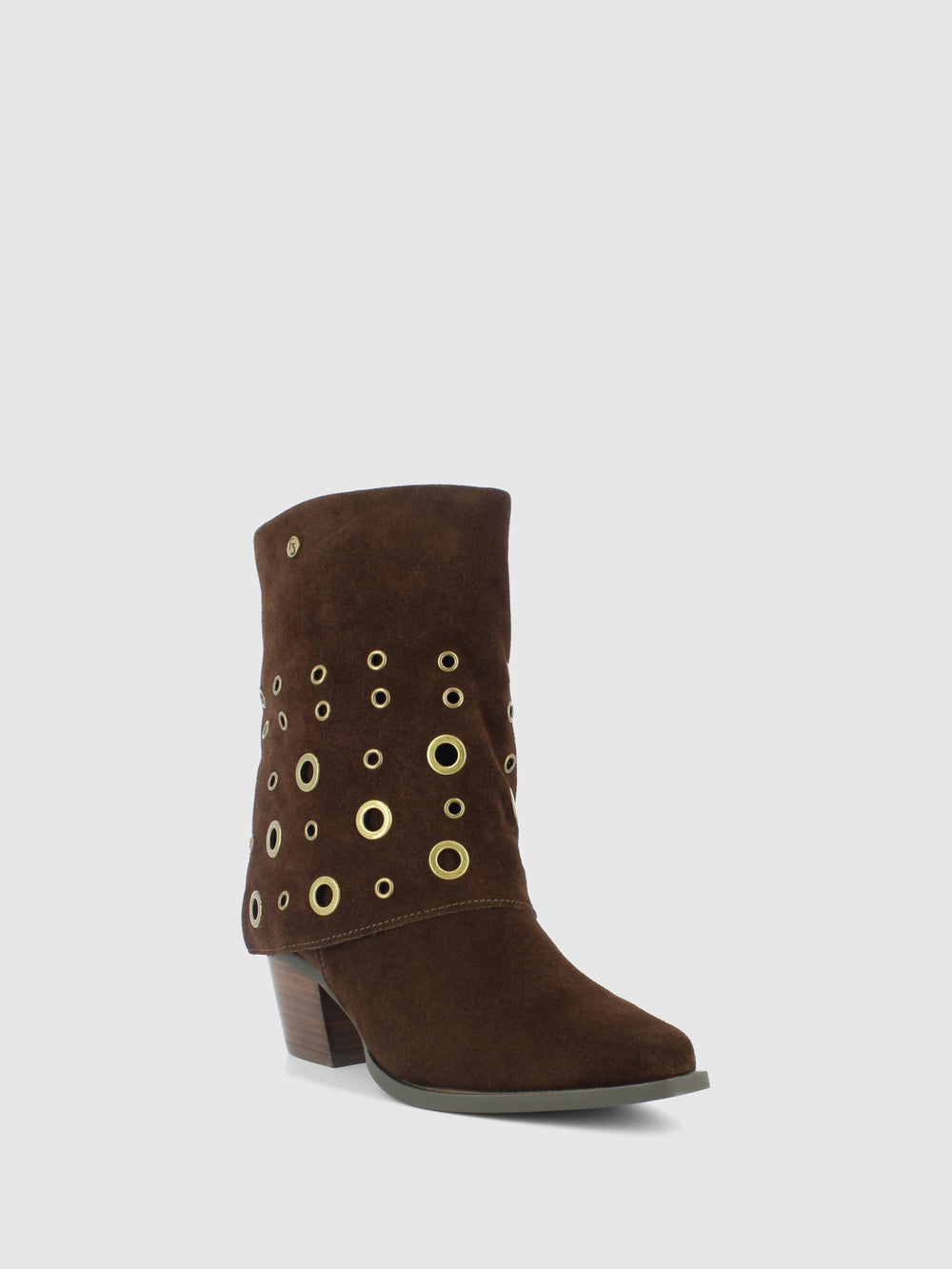 Botas com Fecho em Castanho