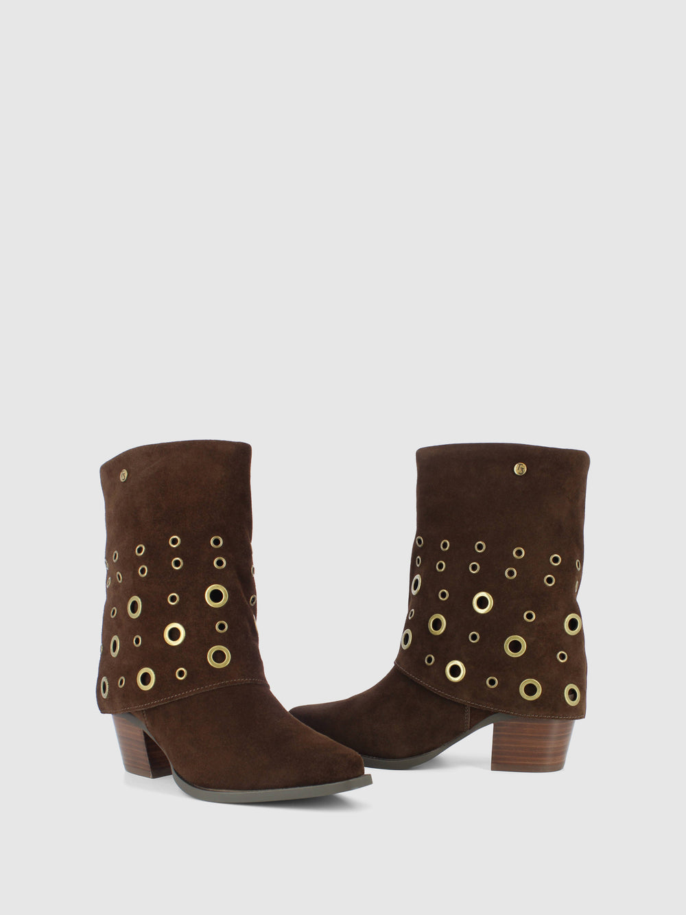 Botas com Fecho em Castanho