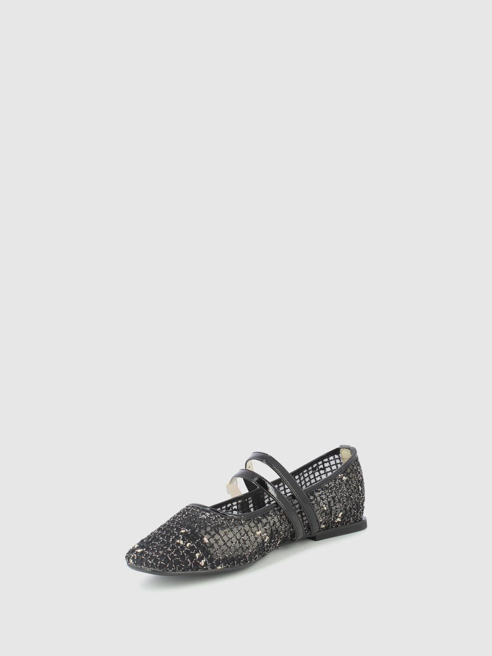 Sapatos com Fivela em Preto