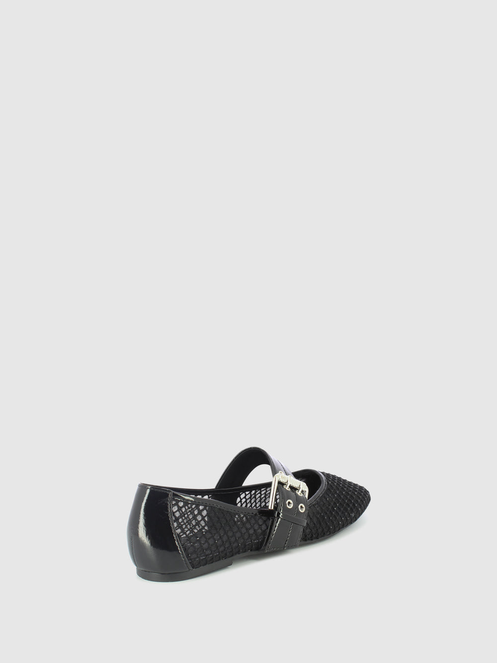 Sapatos com Fivela em Preto