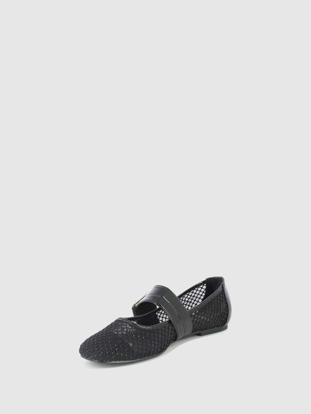 Sapatos com Fivela em Preto