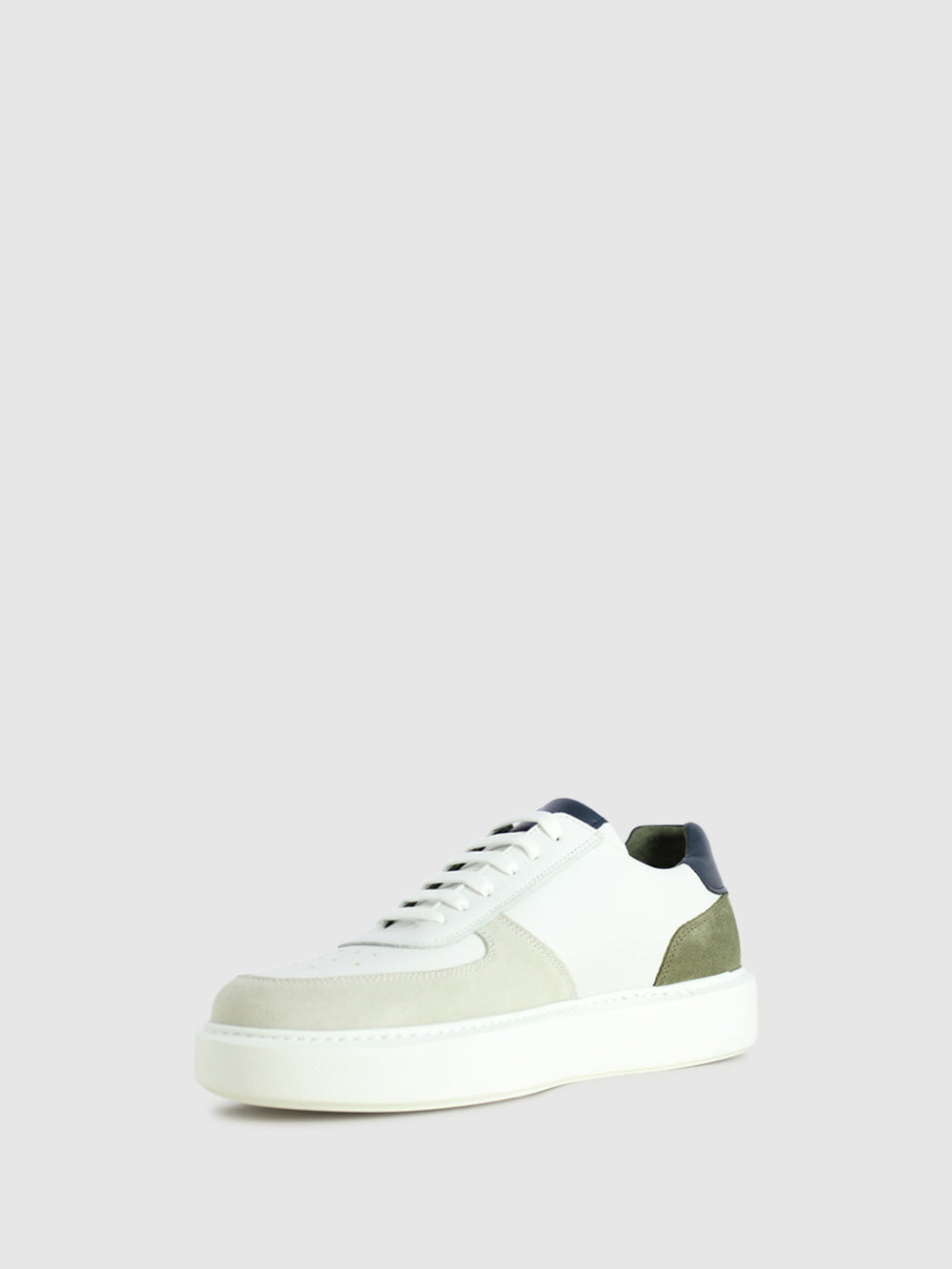 Ténis com Atacadores em Azul Branco