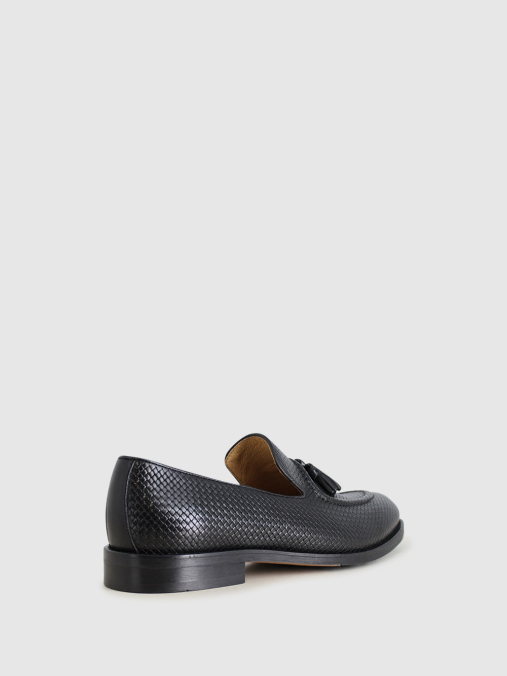 Loafers com Ponta Redonda em Preto