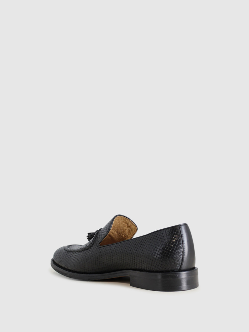 Loafers com Ponta Redonda em Preto