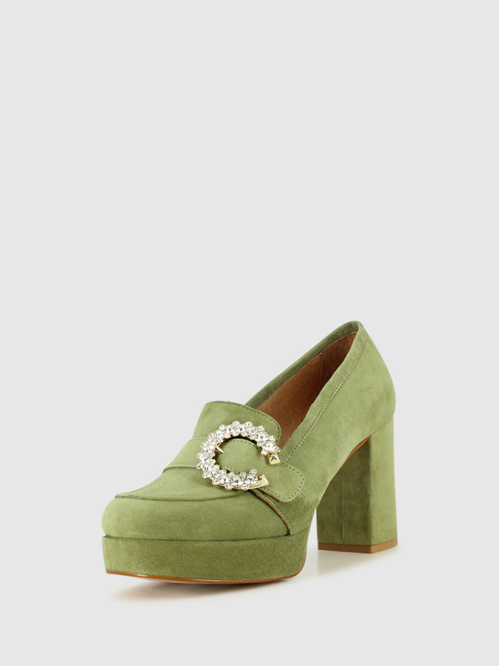 Sapatos de Plataforma em Verde
