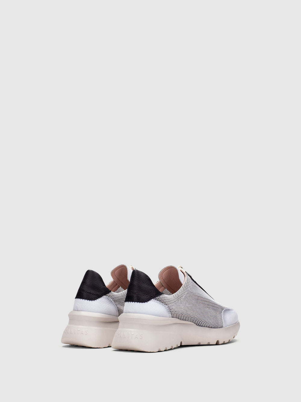 Ténis com Fecho em Branco Preto