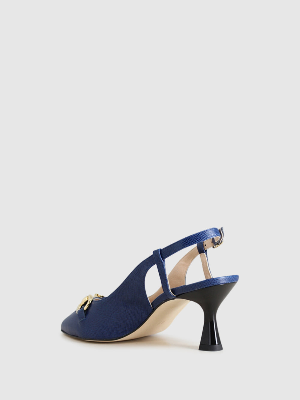Sandálias de Salto em Azul Marinho