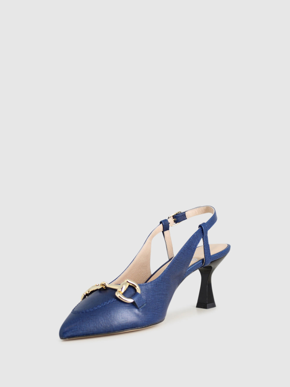 Sandálias de Salto em Azul Marinho