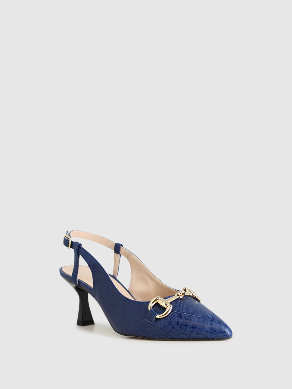 Sandálias de Salto em Azul Marinho