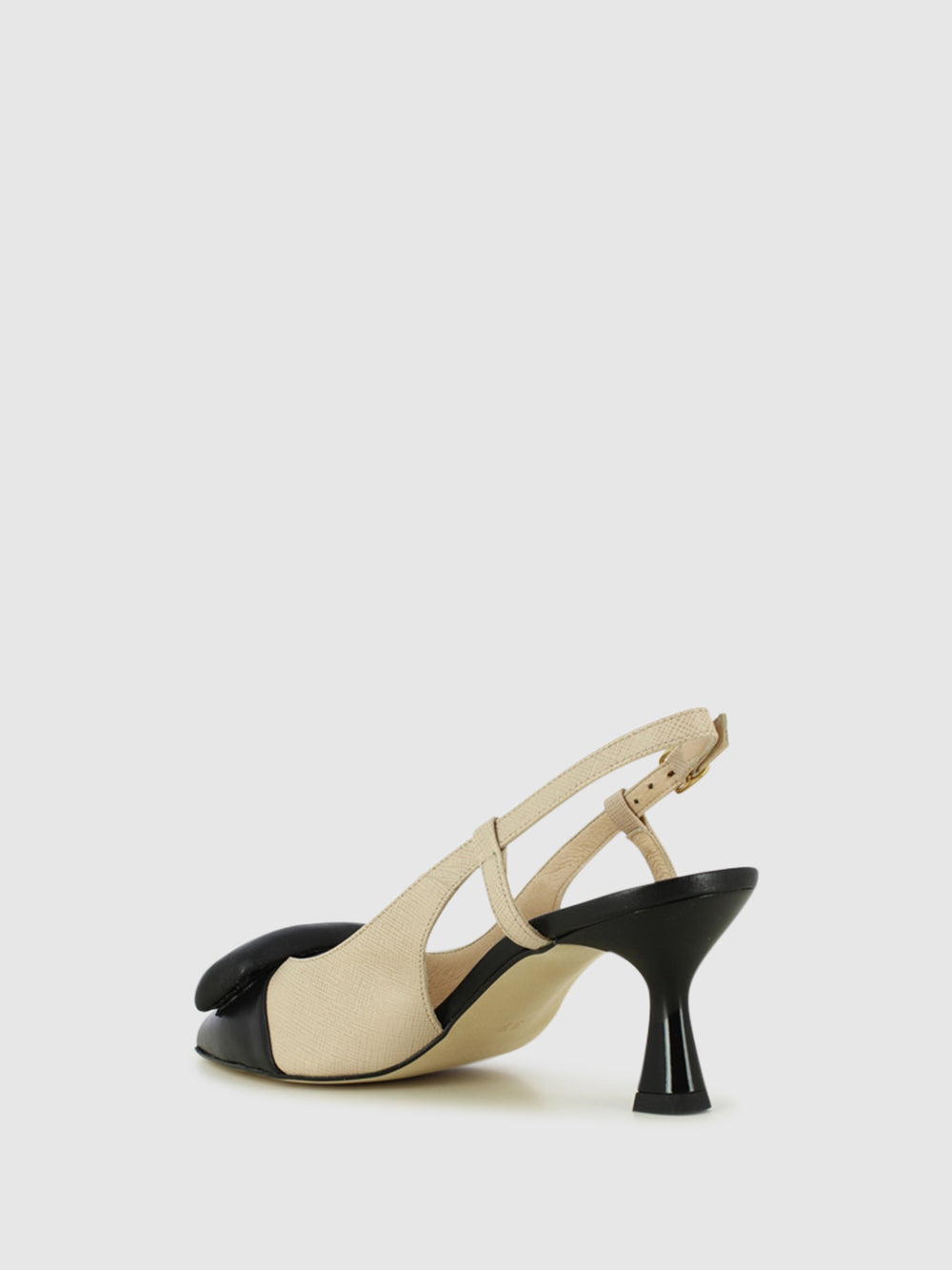 Sandálias de Salto em Preto e Nude