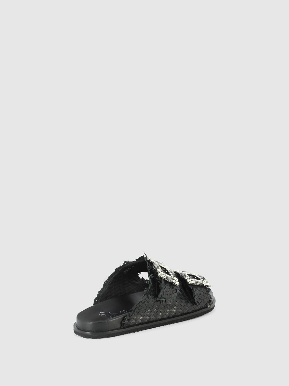 Chinelos com Apliques em Preto